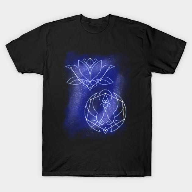 Sumeru Hydro Constellations T-Shirt by ShopOwlfeather